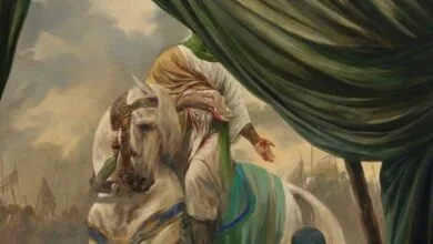 نقاشی جدید حسن روح‌الامین «سند» شهادت طفل ۶ ماهه را روایت کرد