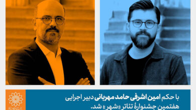 حامد مهربانی دبیر اجرایی جشنواره تئاتر «شهر» شد