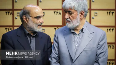 مراسم یادبود شهید علی لاریجانی در مسجد بلال رسانه ملی